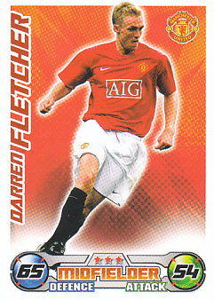 Darren Fletcher Manchester United 2008/09 Topps Match Attax #189